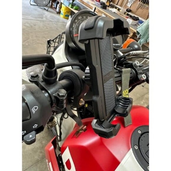 Motorcycle Phone Mount Bike Holder Upgrade Adjustable Cell Holder - Picture 1 of 2